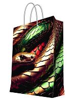 Пакет подар. бум. ФЕНИКС 26*32,4*12,7см Символ года 2025 93090FE лам.,140г/м2