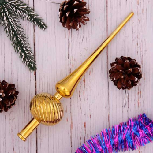 Верхушка  25см "Волна" 201-1045 золото