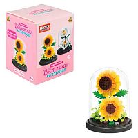 Конструктор 1TOY Blockformers "Цветочная коллекция. Подсолнухи" Т26542 пластик.,в колбе,(250дет)