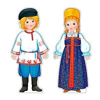 Комплект для оформления интерьера СФЕРА "Народы России. Русские" КБ-18034 А3 (2шт) со скотчем