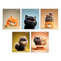 Тетрадь 48л. (клетка) ФЕНИКС "Котяры" 70945 выб.твин уф-лак,конгрев,асс.