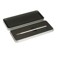 Ручка подар. шар. BV "Bergamo" 20-0339/10 синяя,0,7мм,корп.шампань,серебр.метал.футляр,поворотн.мех.