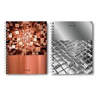 Тетрадь 80л. (клетка) SVETOCH спираль "Мозаика" Т215 (01564) тв.обл.,глянц.лам.