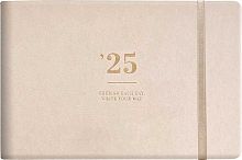 Еженедельник 2025г. А6  64л. INFOLIO кож.зам. "Pastel" I1580/beige бежевый,тв.обл.,резинка,тисн.фоль