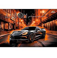 Альбом для рис.20л. АППЛИКА "Чёрное авто" С1022-45 обл.цв.офсет