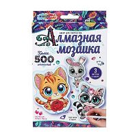 Мозаика алмазная MULTIART "Любимые питомцы" AMFP-128641 на подставке,10*15см