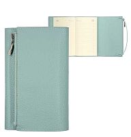 Ежедневник н/д А6  96л. BV кож.зам. "Dolce Vita" 3-670/05 мятн.,беж.блок,на резинке+замок