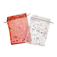 Мешок органза НГ "Снежинки" 17*23 Р709-2 Ткпо4