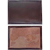 Обложка д/карты,пропуска deVENTE 1031511 коричневая,нат.кожа,с вырубкой,64*96мм