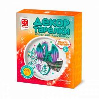 УЦЕНКА Набор д/творчества Фантазер Декор тарелки "Повелитель леса" 717303(брак упаковки)