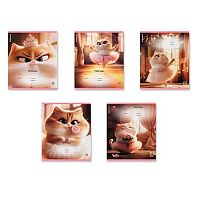 Тетрадь 12л. (линейка) EK "Prima Cat" 64823 выб.уф-лак, глитт.,асс.