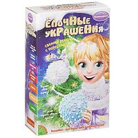 Набор д/творчества Bondibon Елочные украшения с перламутровыми пайетками (3 шарика) BB1562