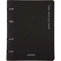 Тетрадь на кольцах  80л. (клетка) deVENTE "Take what you need" 2057610 чёрн.,слим,кож.зам,смен.блок