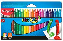Мелки восковые 24цв. MAPED "Color`Peps" 861013 к/к