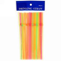 Трубочка д/коктейля Цветная (50шт) 5*210мм 1004_527