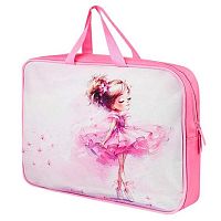 Сумка-планшет А4+ ФЕНИКС "Балерина в кедах" 72392 с расш.7см,1отд.,на молн.,водоотт.ткань