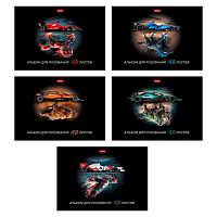 Альбом для рис.48л. ХАТ "Animal power" выб.лак,на скобе,асс.