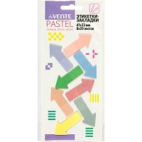 Набор самокл. этикеток-закладок deVENTE 47*23м,8цв.*20л. "Pastel" 2011525 п/прозр.пласт.