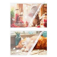 Альбом для рис.40л. BG "Усы, лапы и хвост" 06078 пластик.обл.