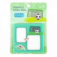 Кл.бумага д/заметок 73*73мм ALINGAR  50л. "Вратарь" AL13204/2 пластик.