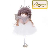 Подвесное украшение НГ "Маленькая леди" 916-1025 графит 15см