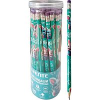 Карандаш ч/гр. с ласт. deVENTE "Little Rabbit" 5032606 HB,трёхгр.,заточ.,гриф.2мм