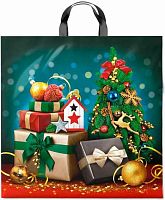 Пакет петл. 44*44 ПВД НГ Подарочный бум 70мкм