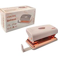 Дырокол  12л. deVENTE "Esthetics" 4020516 лавандово-пепельный,пластик.,с линейкой,к/к