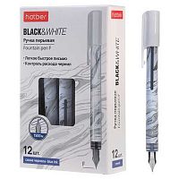 Ручка перьевая ХАТ "Black&White Мрамор" 094138 синяя