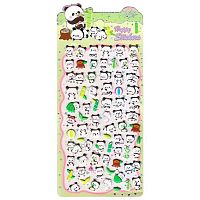 Наклейка декор. зефирная 10*21 "Панда 3" Р22072-3 Ткн1002-3