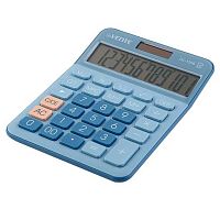 Калькулятор наст. 12разр. deVENTE DC-118B 4031345 дв.пит.,голубой и синий,126*175*42мм