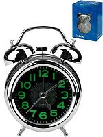 Часы-будильник Миленд "Ретро настроение" БЧ-9832 серебристые,дискретный ход,8,5*12см