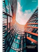 Записная книжка А5 100л. Проф-Пресс спираль "Городская архитектура-3" 100-7107 тв.обл.,глянц.лам.,кл