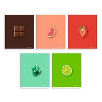 Тетрадь 48л. (клетка) ФЕНИКС "Вкусные цвета" 70946 выб.твин уф-лак,конгрев,асс.