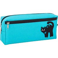 Пенал-косметичка deVENTE 200*85*45 "Black Cats" 7020637 (50предм.) прямоуг.,голуб.,полиэстер