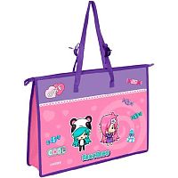 Папка пластик,с ручками А3 deVENTE "NicoNico:-)" 3075208 500мкм,с расш.10 см,внут.карм.,с рис.