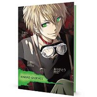 Блокнот 12*17см  32л. КОНТЭНТ "Аниме с мальчиком (зёленый)" 978-5-00141-679-1