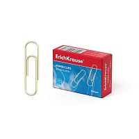 Скрепки 33мм 100шт. EK 24868 омеднённые,овал.,золотые