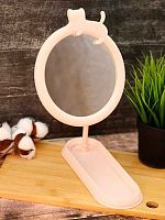 Зеркало настол. АЛЕФ GIRLY "Cat sleeping" 157P-352-39-02 розовый