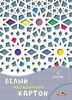Картон белый А4  6л. АППЛИКА "Белый узор" С1087-20