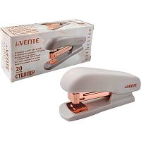 Степлер №24/6, 26/6 20л. deVENTE "Esthetics" 4142518 лавандово-пепельный,пластик,velvet touch,к/к