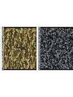 Тетрадь 96л. (клетка) Проф-Пресс спираль "Пиксельное милитари-1" 96-2345 цв.мел.обл.