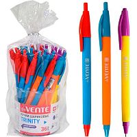 Ручка авт. масл. шар. deVENTE "Trinity" 5070910 синяя,0,7мм,ультрагл.письмо