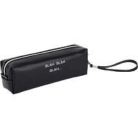 Пенал-косметичка deVENTE 215*80*50 "Blah blah blah" 7029610 (75предм.) прямоуг.,чёрн.,кож.зам.