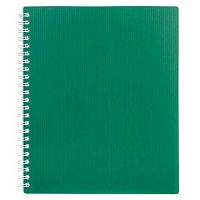 Тетрадь 80л. (клетка) А4 ХАТ пластик.обл. спираль "Velvet Зелёная" 01607