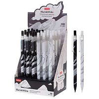 Карандаш авт. 0,5мм ХАТ "Black&White" 090439