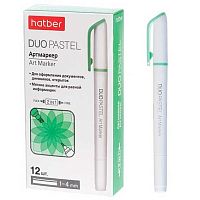 Маркер текст. ХАТ "Duo Pastel Ива" HL_088702 зелёный,двухстор.,1мм/4мм