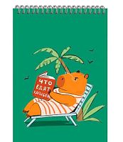 Блокнот А6  60л. ЭКСМО спираль "Капибар Капибаров (Эксклюзив)" Б2ЛСК660313 клетка,мел.карт.