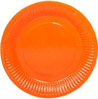 Тарелка бум. "Оранжевый" 18см (10шт) 130-847