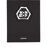Дневник 1-11кл. deVENTE тв.обл. "Non stop" 2020652 кож.зам.,бел.бум.,аппл.